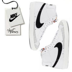 NWT . nike blazer mid '77 sneaker . white & black . 8